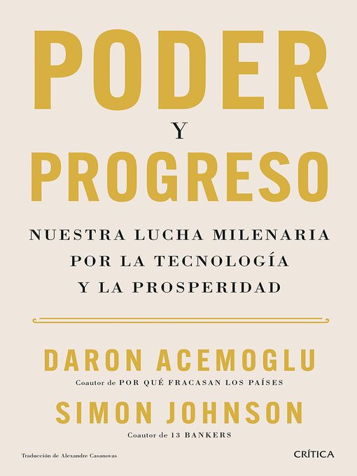 Title details for Poder y progreso (Edición mexicana) by Daron Acemoglu - Available
